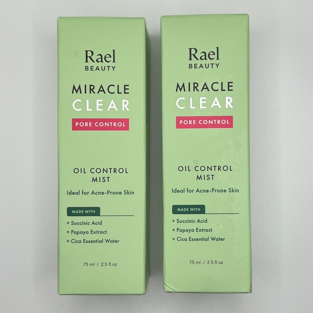 RAEL BEAUTY - 2x Miracle Clear Oil Control Mist 75ml or 2.5 fl oz